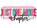 Just One More Chapter Retro DTF transfer