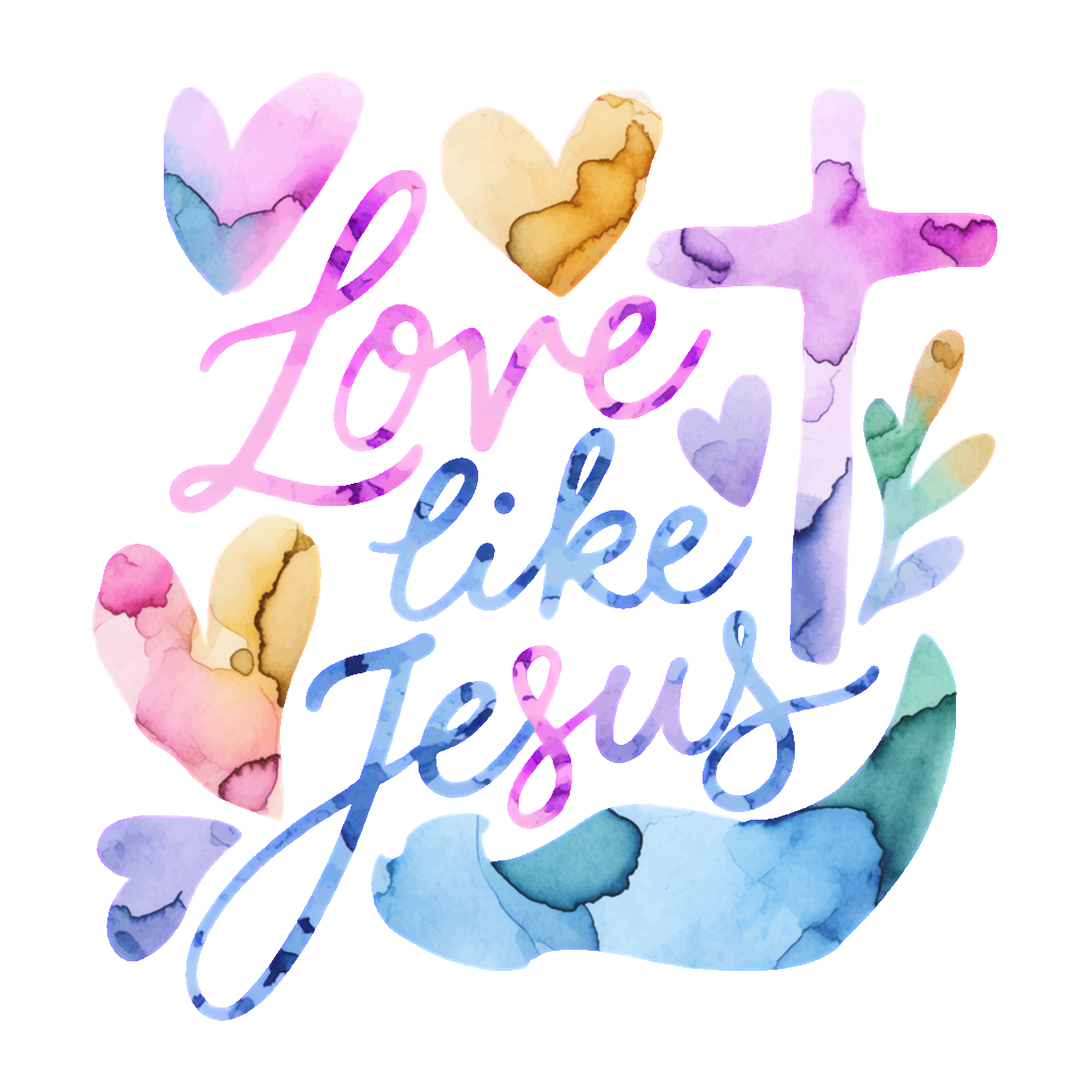 Love Like Jesus (water color)