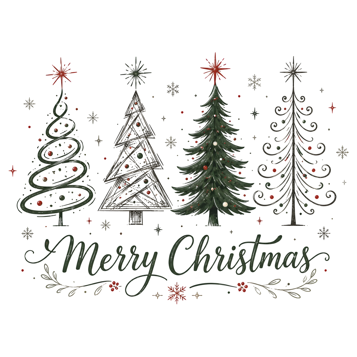 Merry Christmas Trees