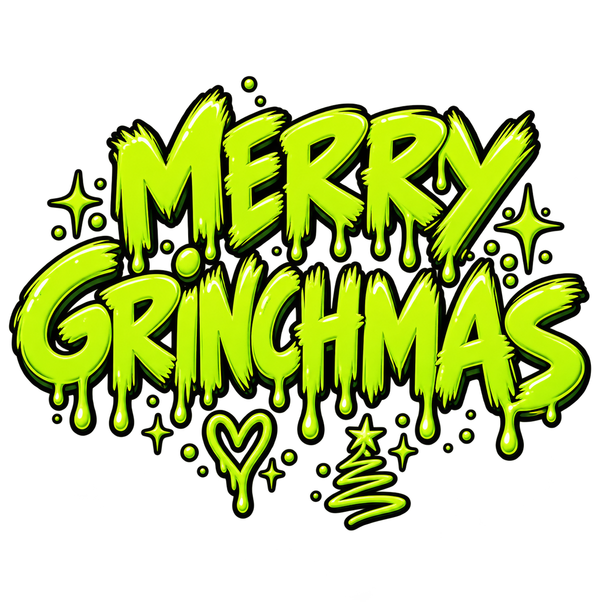 Merry Grinchmas DTF transfer