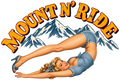 Mount N' Ride Pin-Up DTF transfer