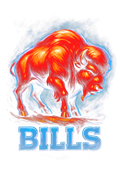 Bills "Halftone" (Black Backround)