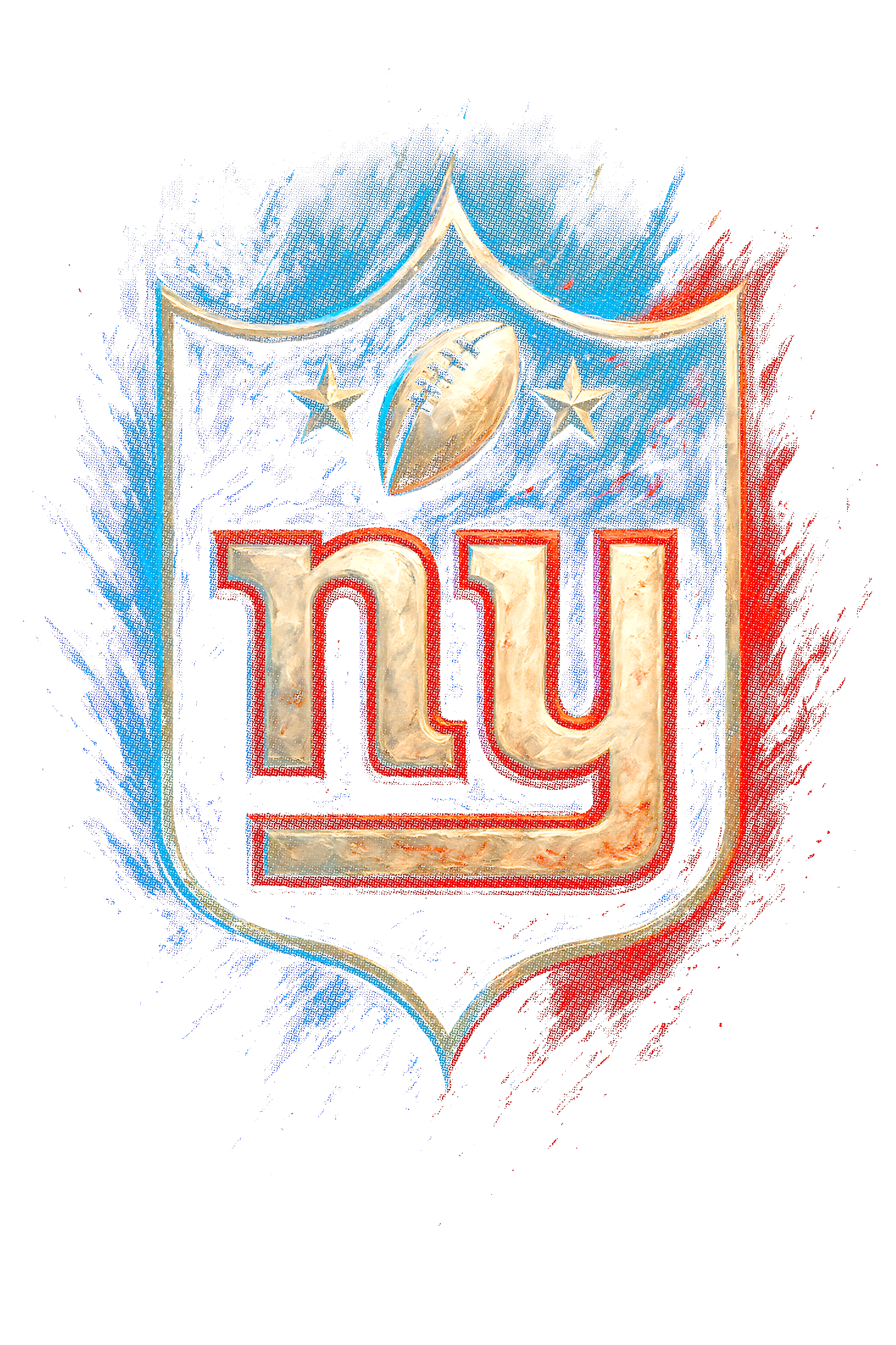 Giants "Halftone" (Black Backround)