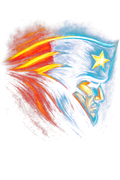 Patriots "Halftone" (Black Backround)