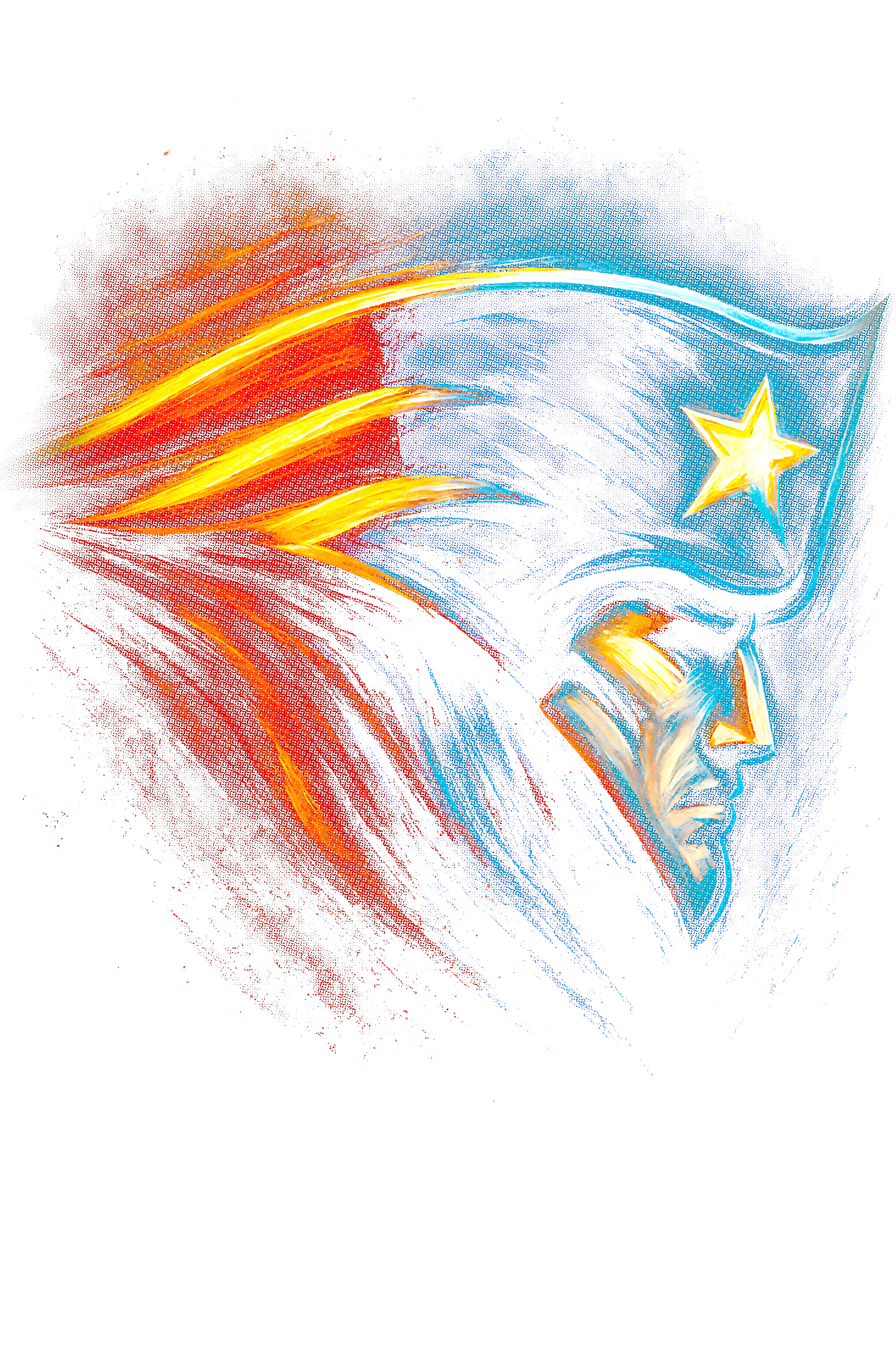 Patriots "Halftone" (Black Backround)