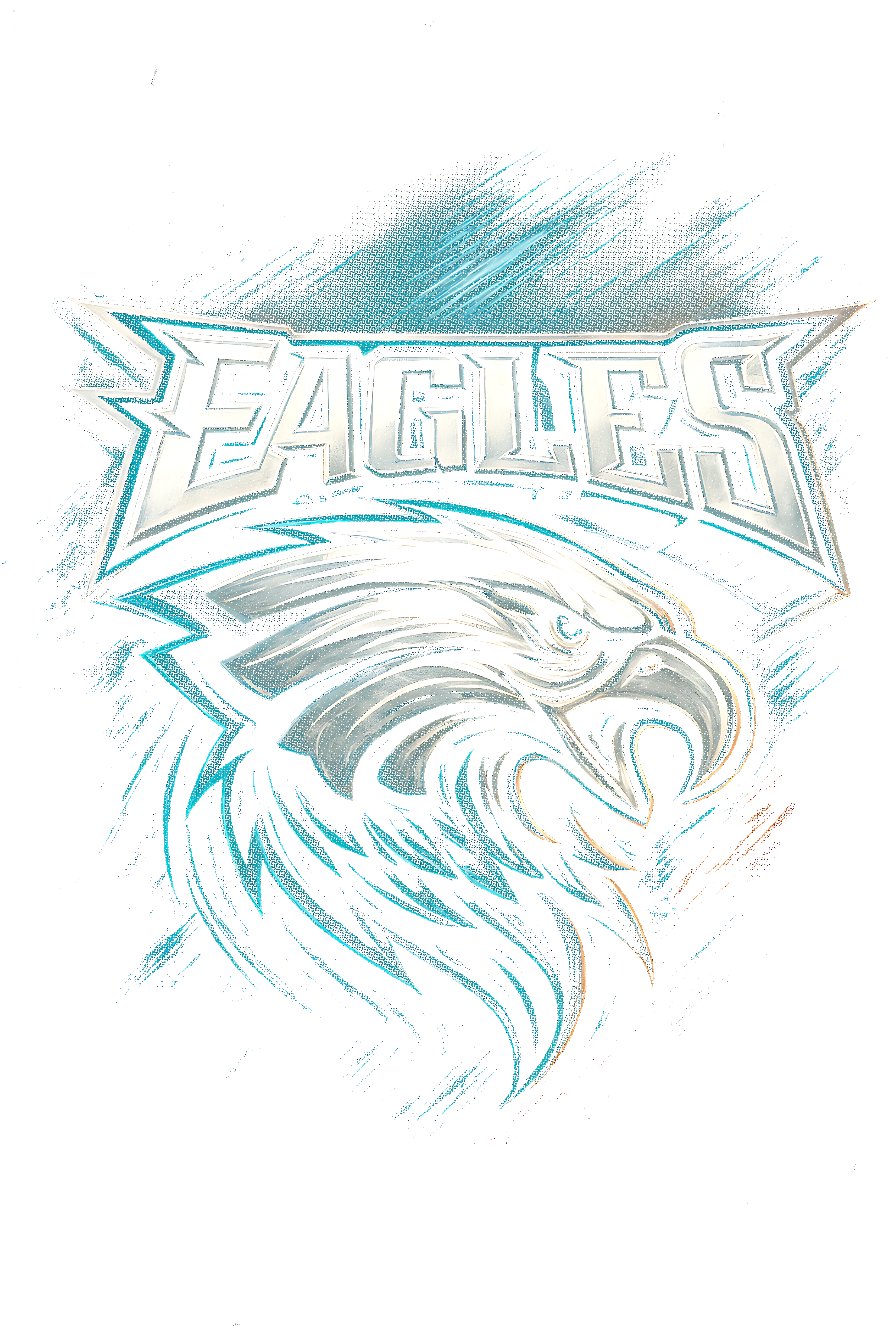 Eagles "Halftone" (Black Backround)