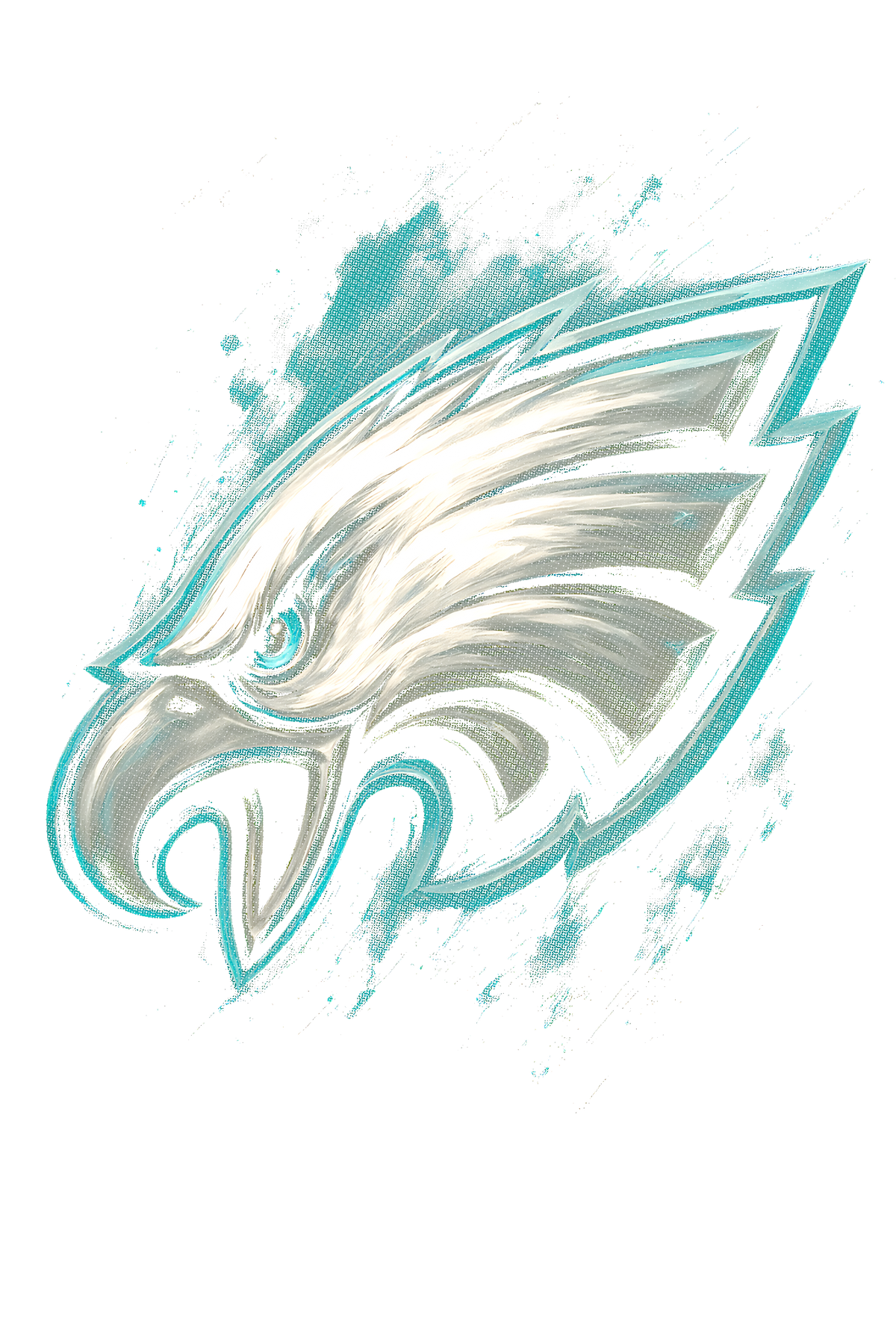 Eagles "Halftone" (Black Backround)