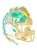 Jets "Halftone" (Black Backround)