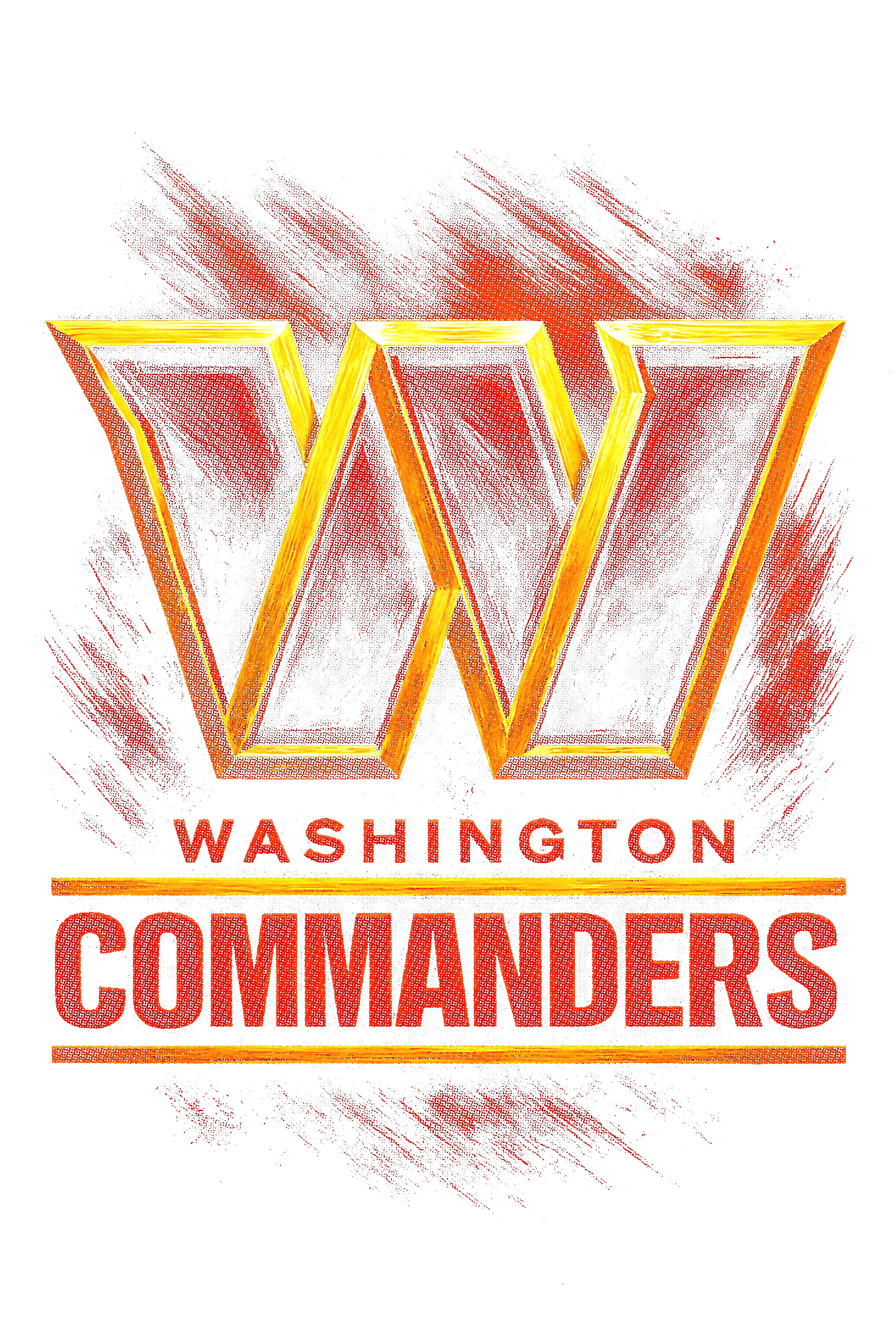 Commanders "Halftone" (Black Backround)