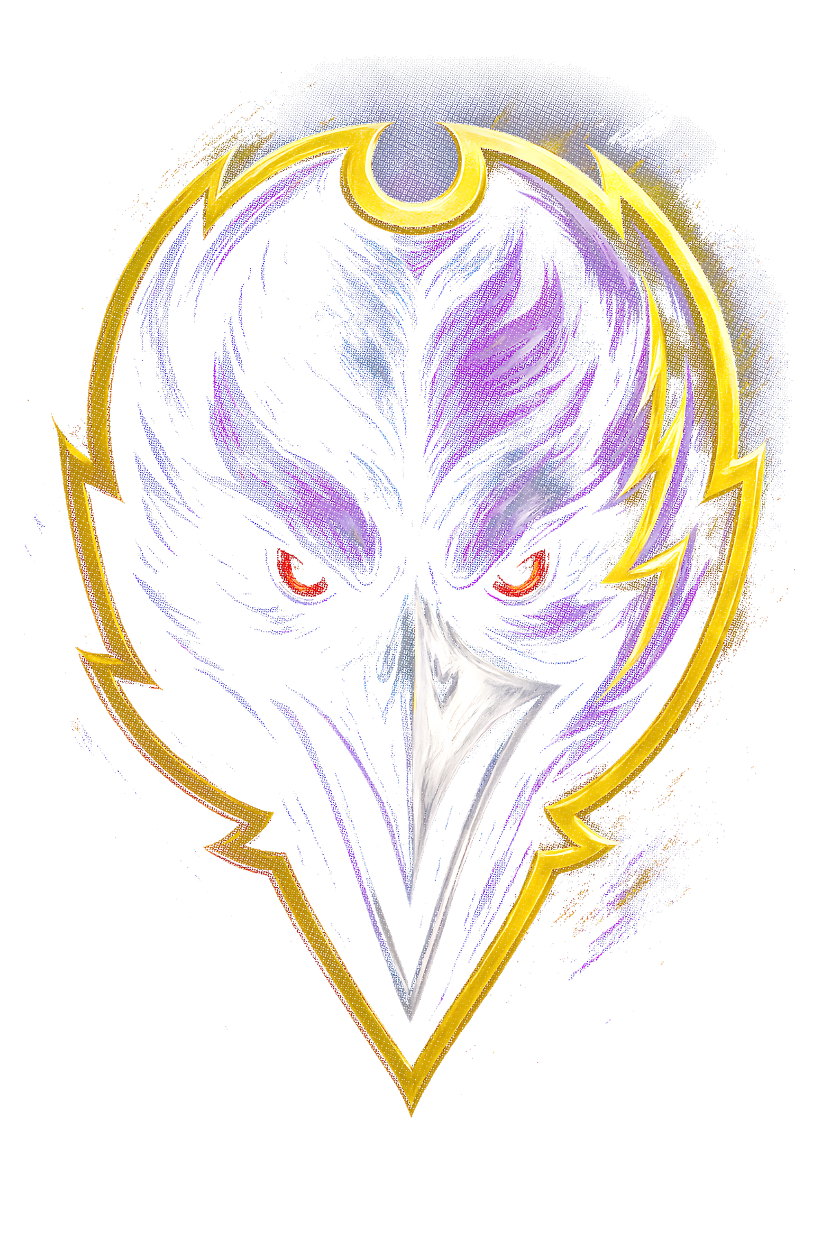 Ravens "Halftone" (Black Backround)