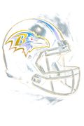 Ravens "Halftone" (Black Backround)