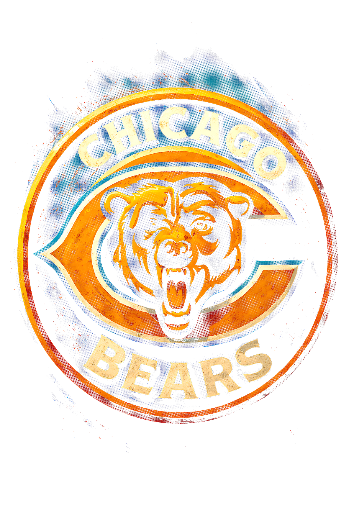 Bears "Halftone" (Black Backround)