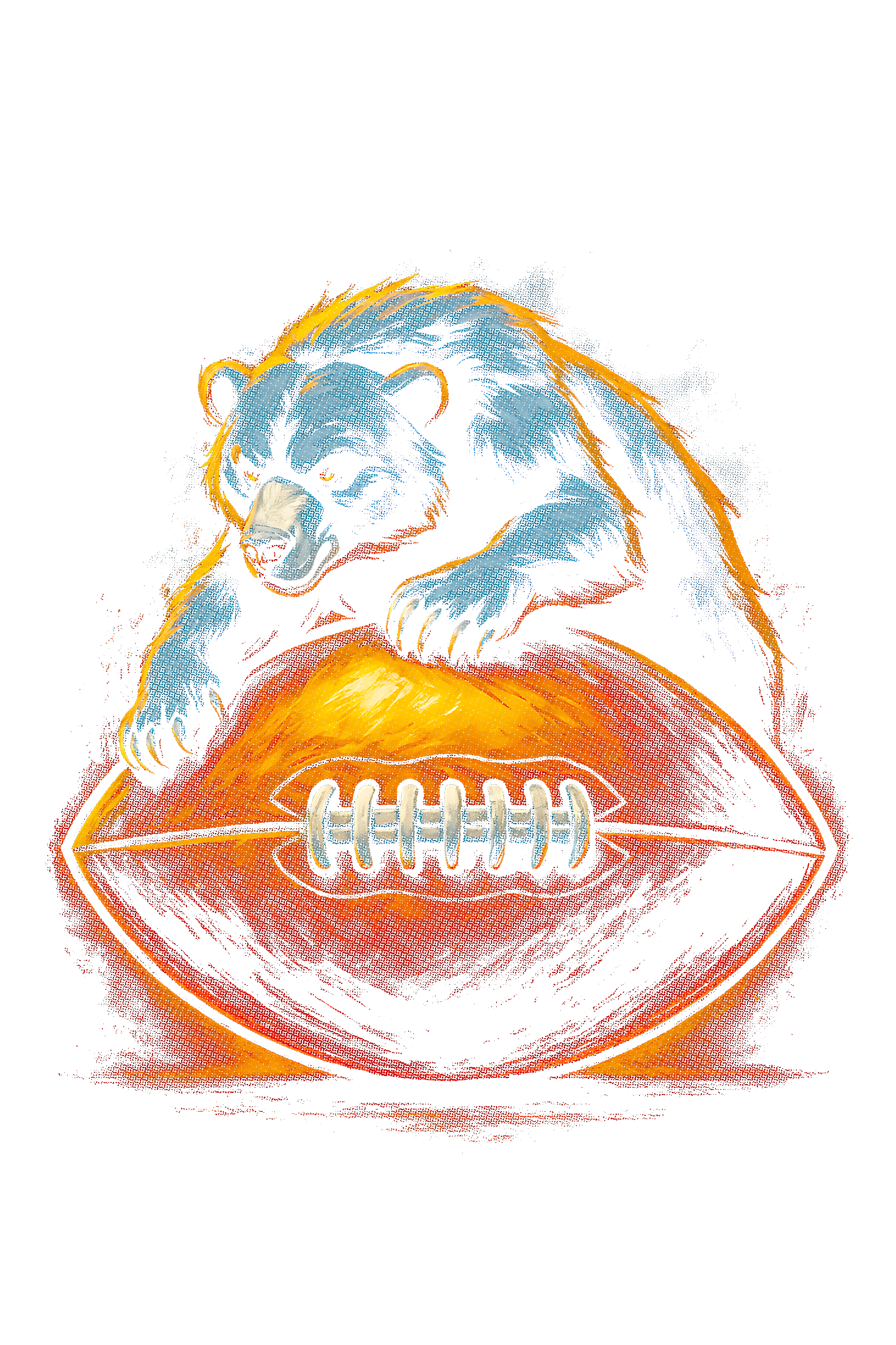 Bears "Halftone" (Black Backround)