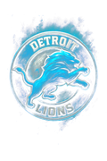 Lions "Halftone" (Black Backround)