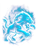 Lions "Halftone" (Black Backround)