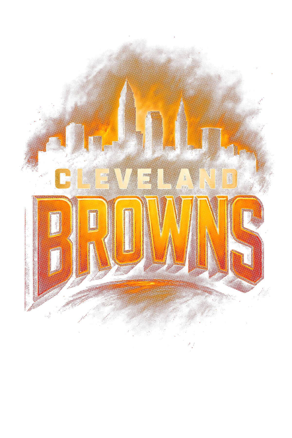 Browns "Halftone" (Black Backround)
