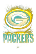 Packers "Halftone" (Black Backround)