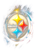 Steelers "Halftone" (Black Backround)