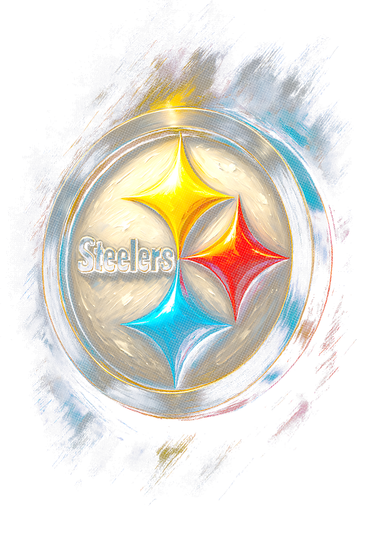 Steelers "Halftone" (Black Backround)