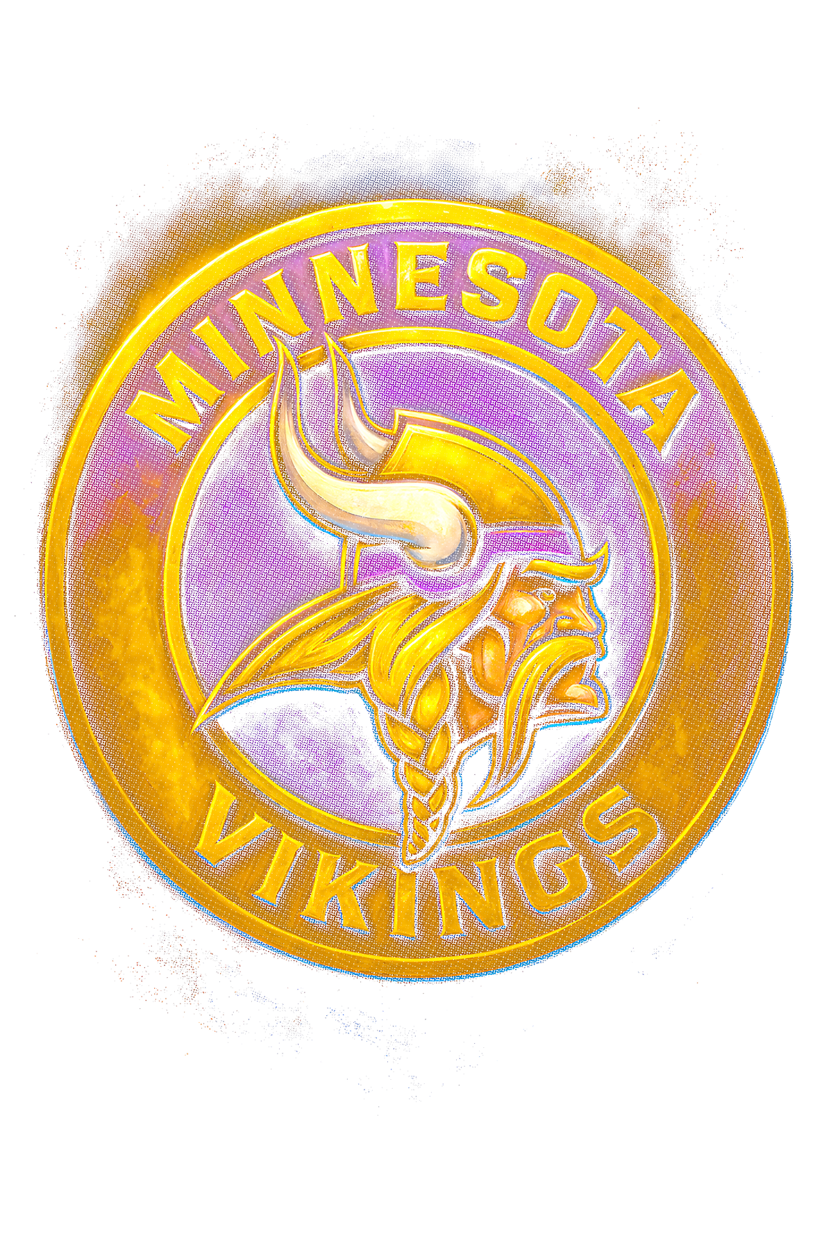 Vikings "Halftone" (Black Backround)