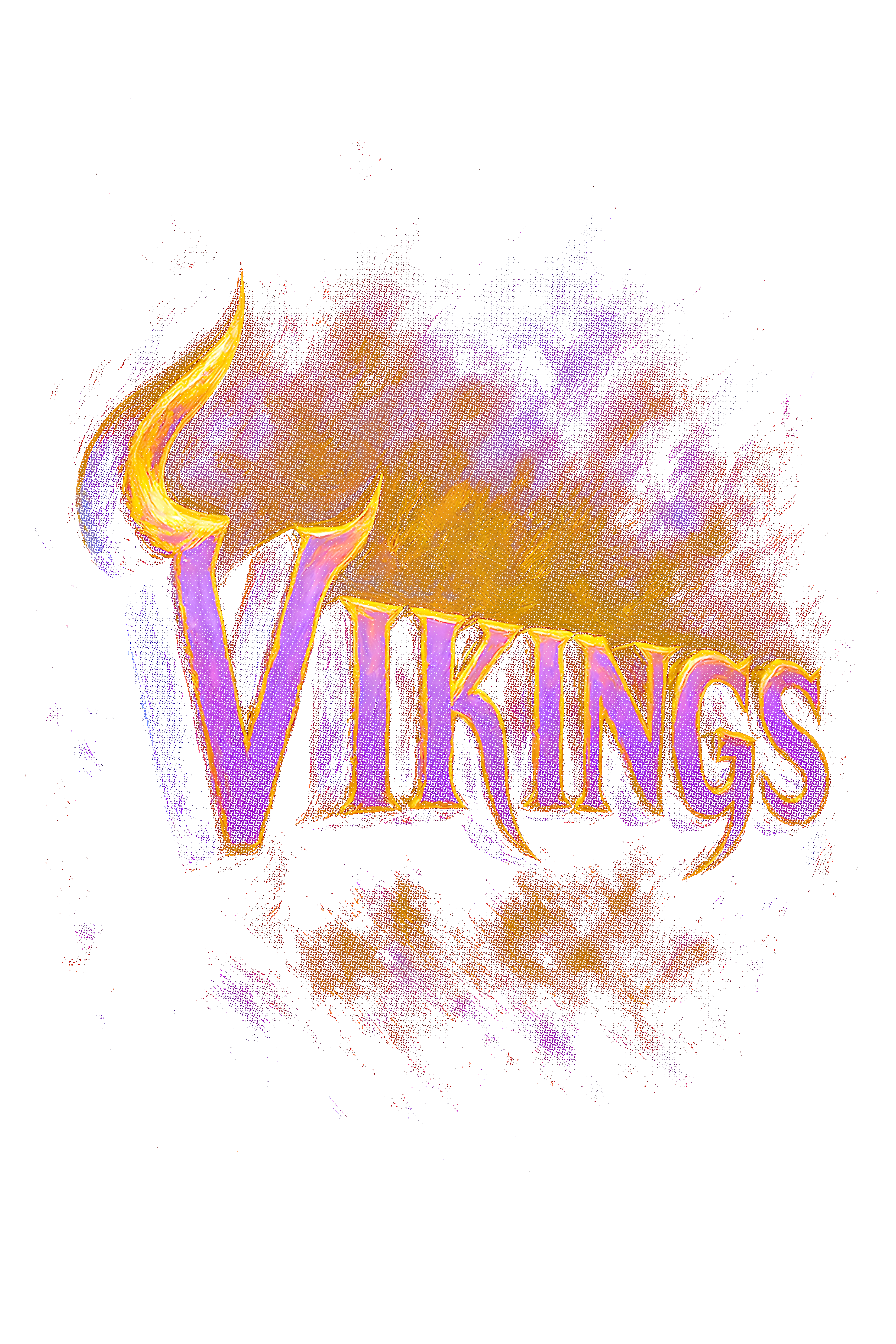 Vikings "Halftone" (Black Backround)