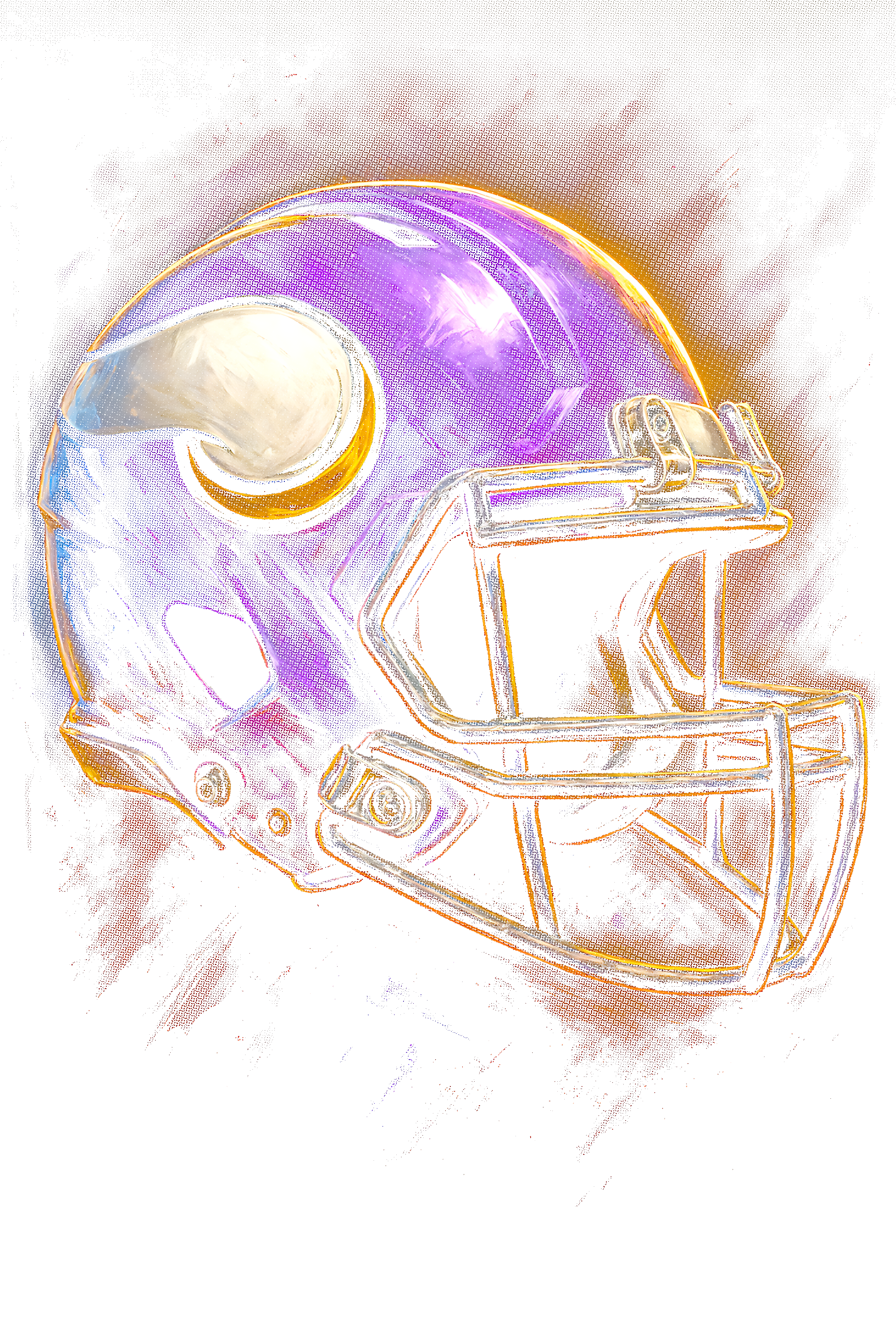 Vikings "Halftone" (Black Backround)