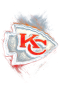 Cheifs "Halftone" (Black Backround)