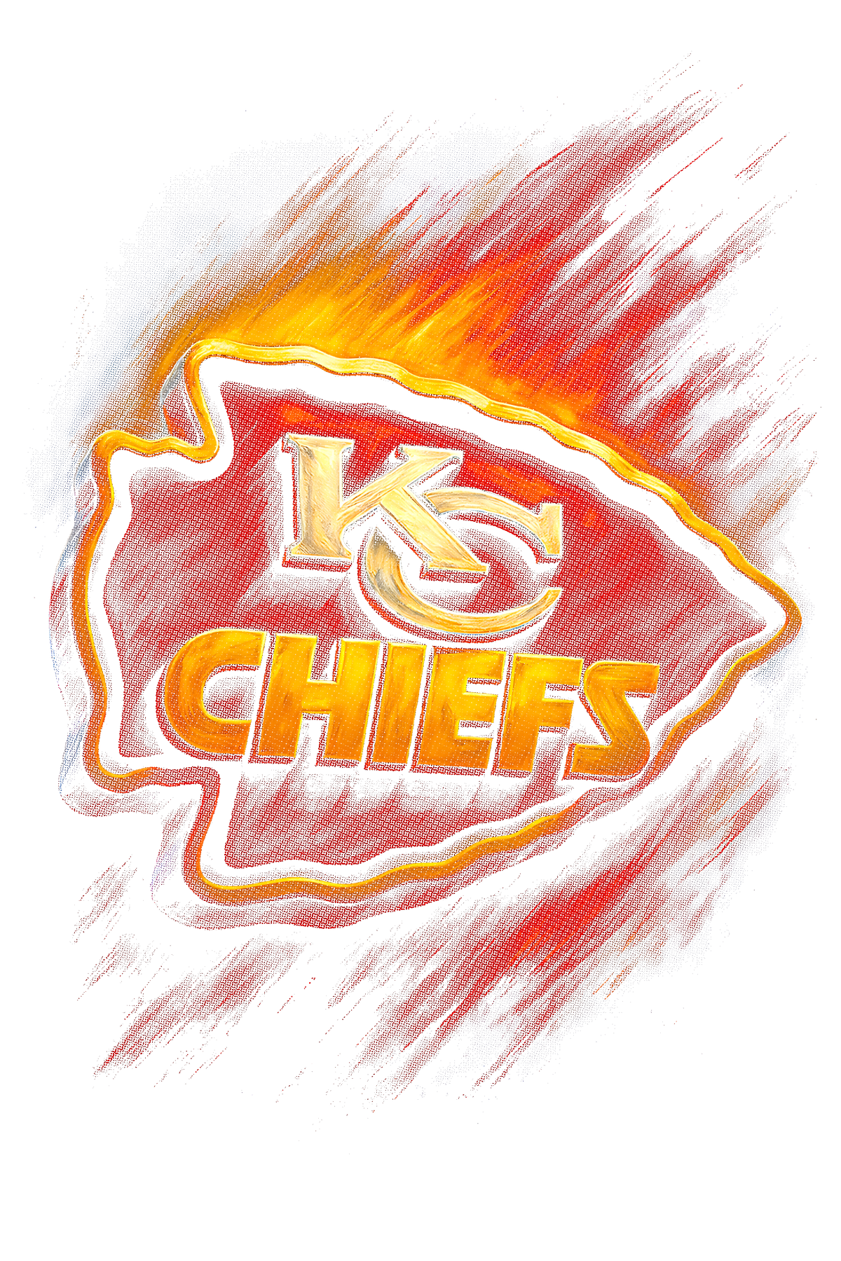 Cheifs "Halftone" (Black Backround)
