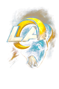 Rams "Halftone" (Black Backround)