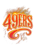 49ers "Halftone" (Black Backround)