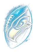 Sea Hawks "Halftone" (Black Backround)