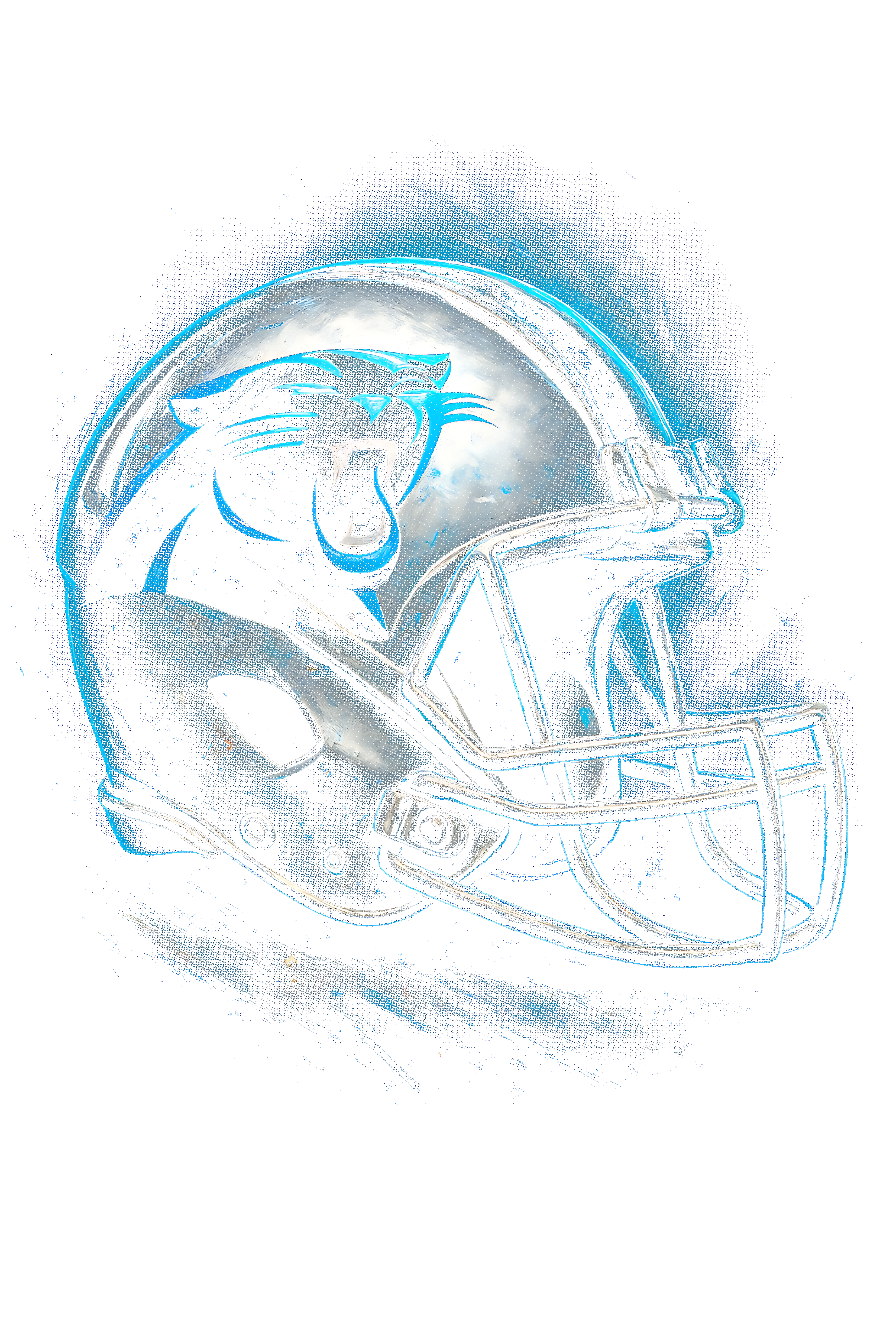 Panthers "Halftone" (Black Backround)