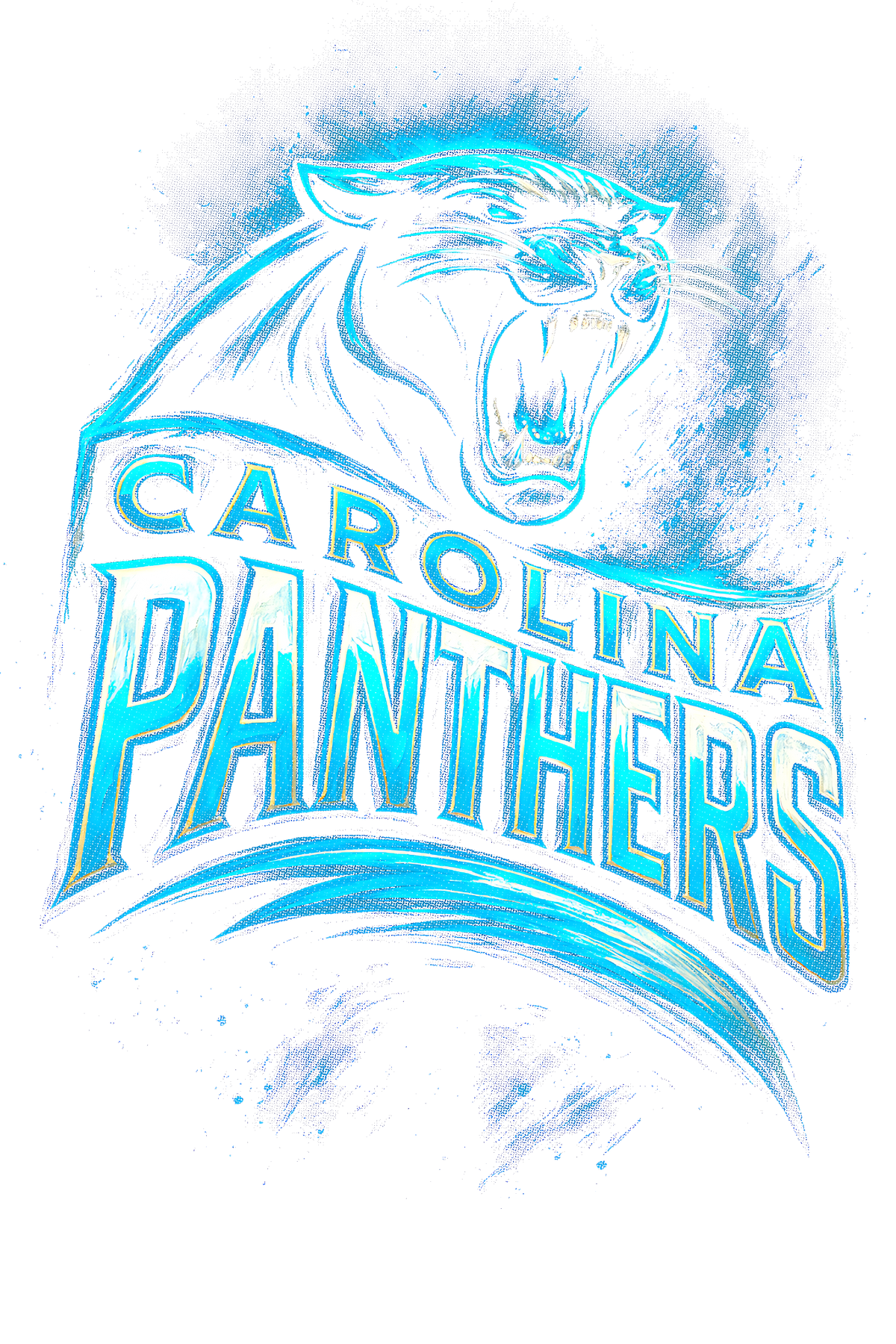 Panthers "Halftone" (Black Backround)
