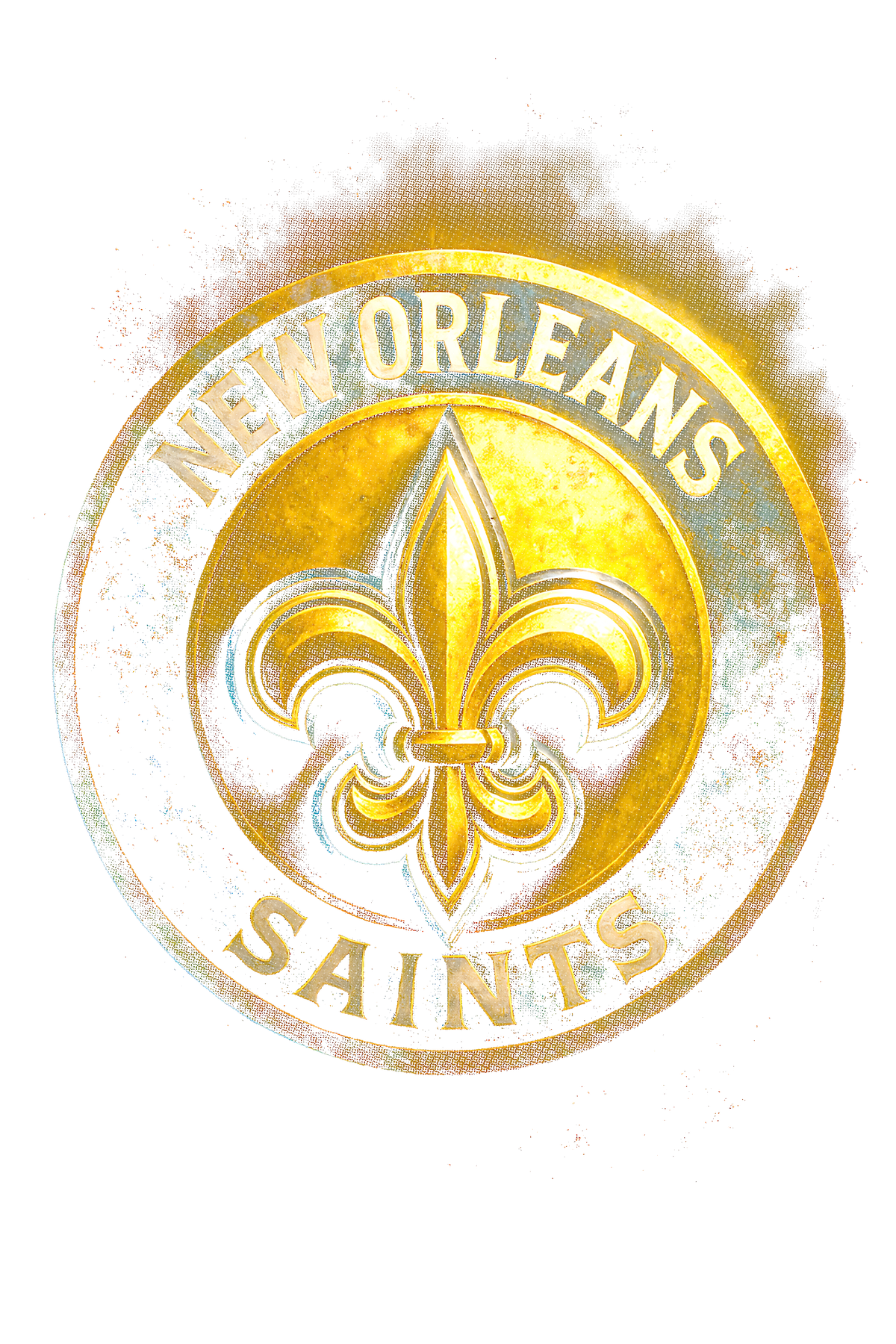 Saints "Halftone" (Black Backround)