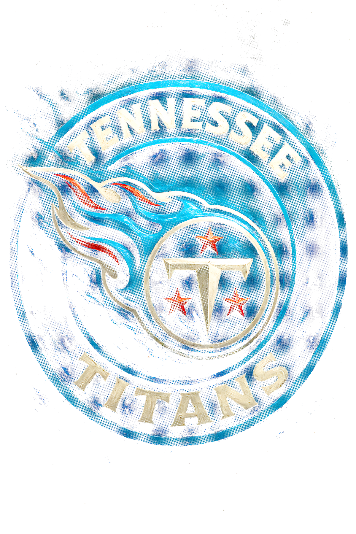 Titans "Halftone" (Black Backround)