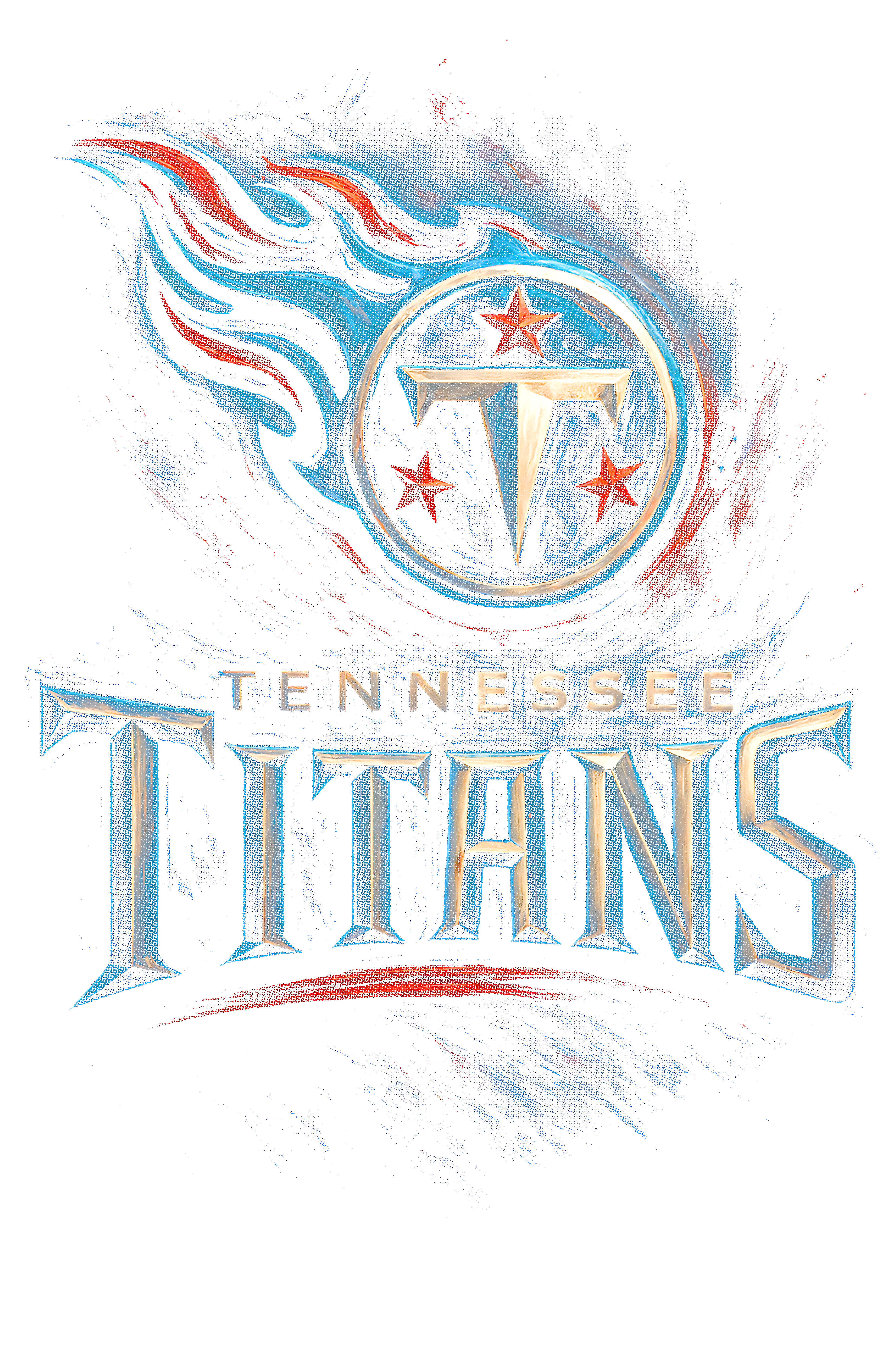 Titans "Halftone" (Black Backround)