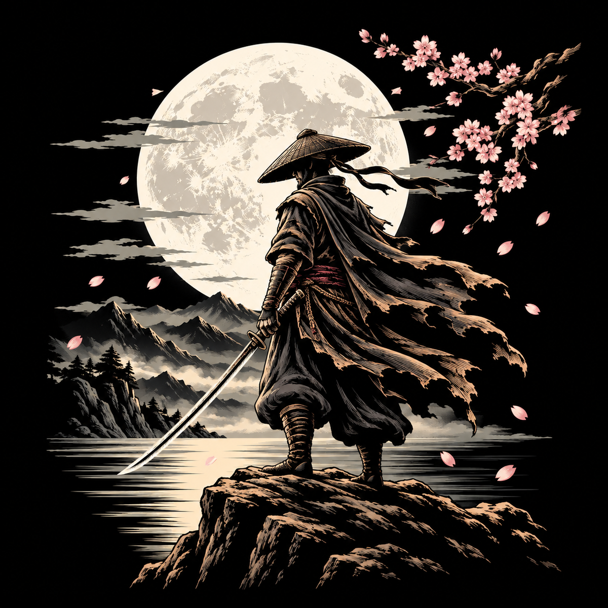 Samurai5 Halftone (black backroud reqd)