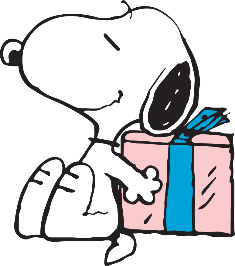 Snoopy with Birthday Present DTF transfer