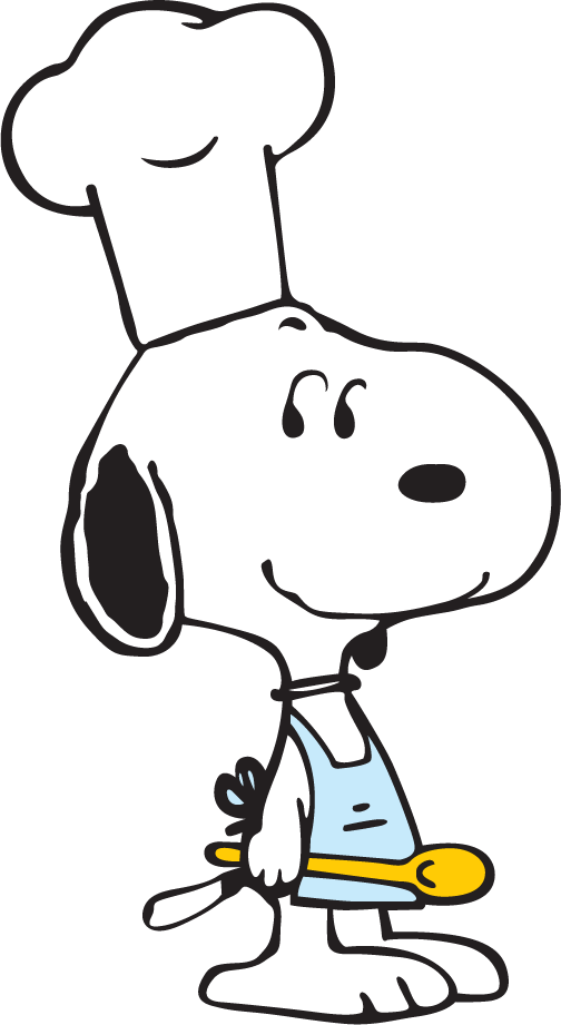 Chef Snoopy DTF transfer
