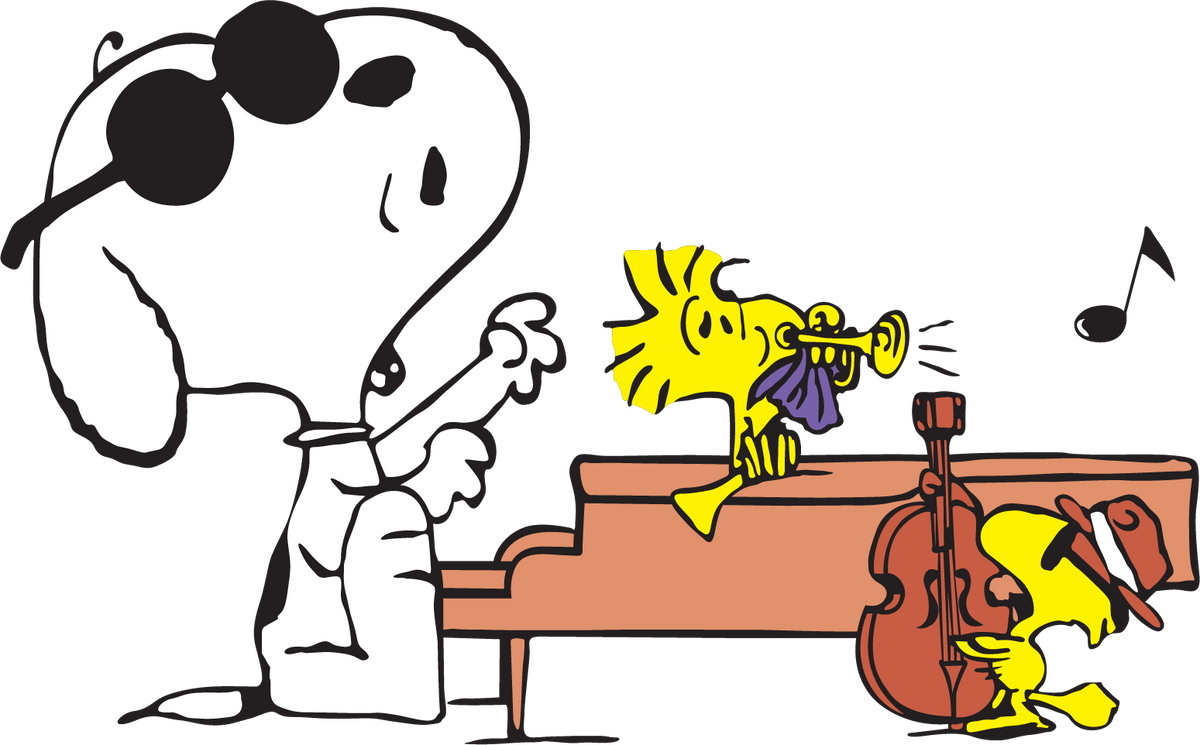 Joe Cool Snoopy Jazz Band DTF transfer
