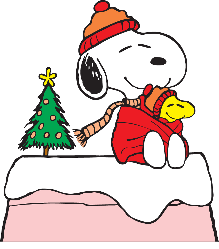 Snoopy and Woodstock Christmas Tree DTF transfer