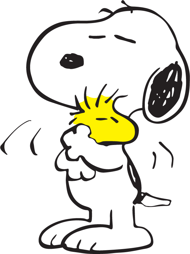 Snoopy Hugging Woodstock DTF transfer