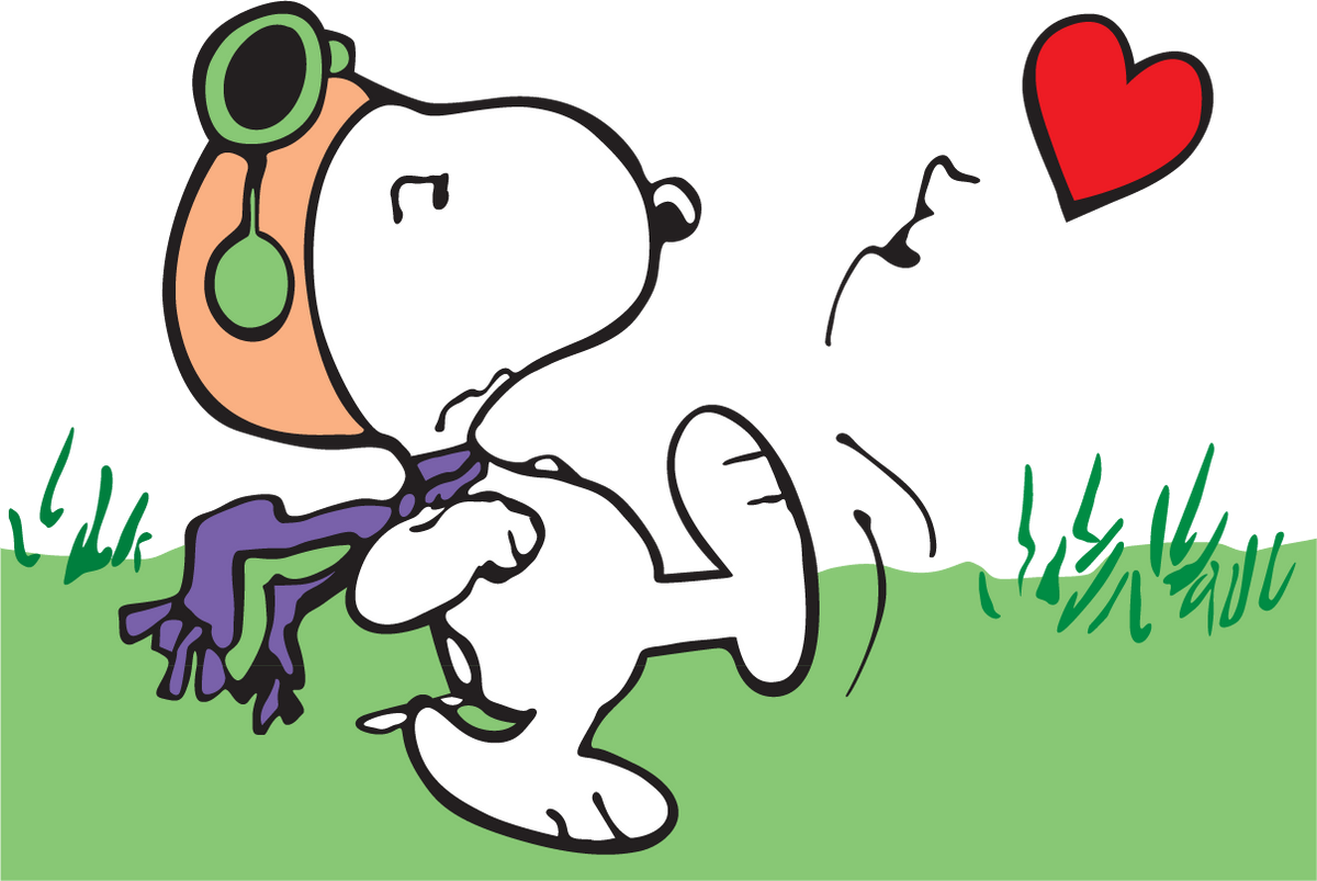 Flying Ace Snoopy Dancing DTF transfer