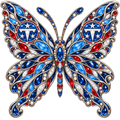 Tennessee Titans Jeweled Butterfly DTF transfer