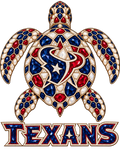 Houston Texans Jeweled Sea Turtle DTF transfer
