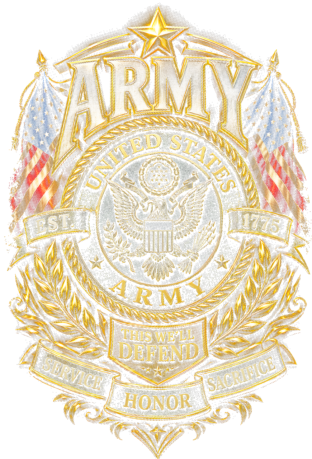 US Army This We Will Defend shown on a black background