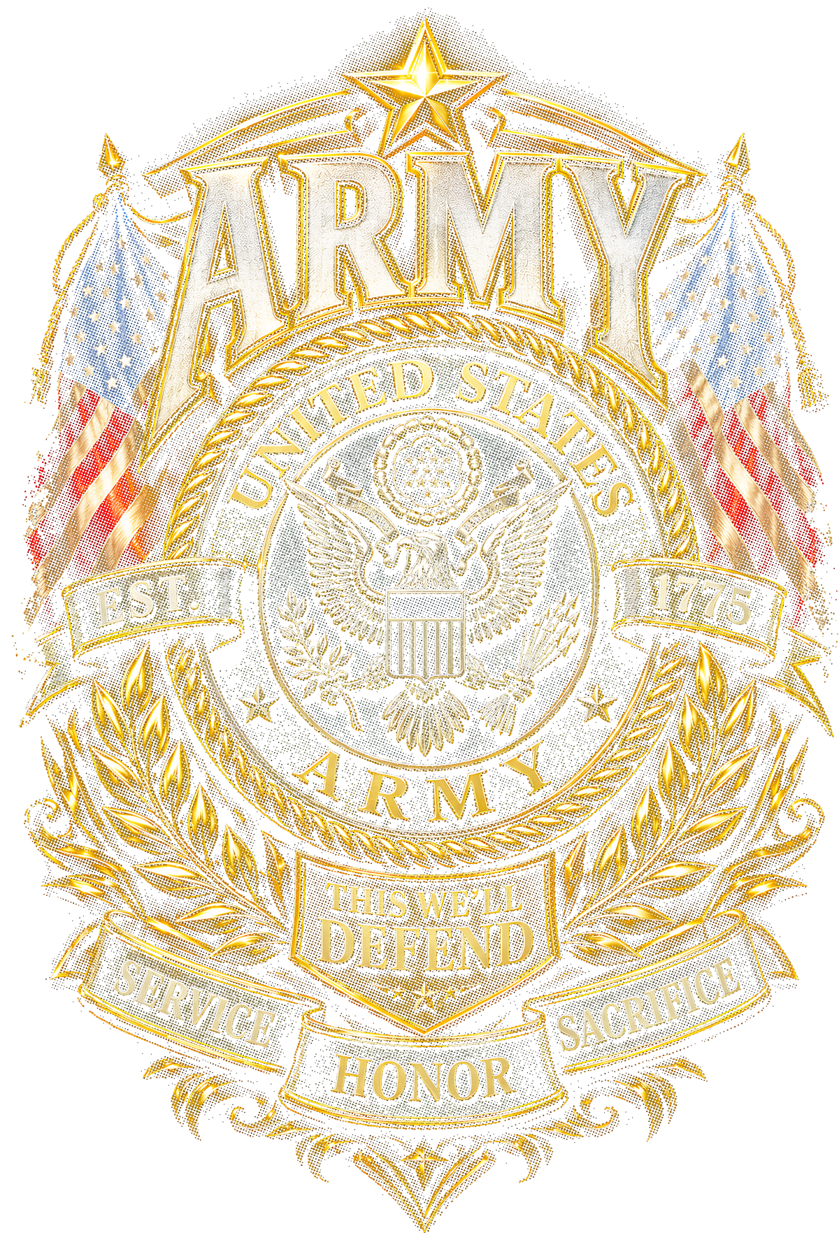 US Army This We Will Defend shown on a black background
