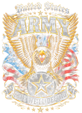 United States Army Eagle Flag Star Halftone transfer
