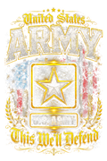 United States Army Star and Flag Halftone transfer