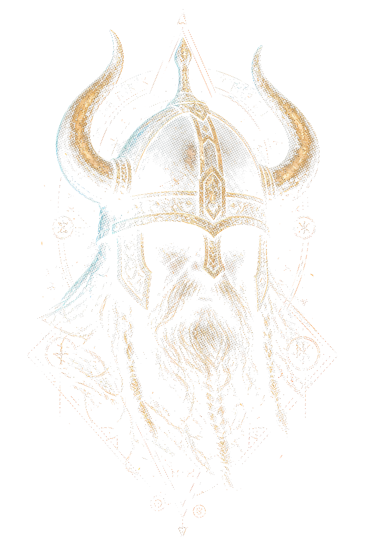 Viking 004 halftone DTF transfer
